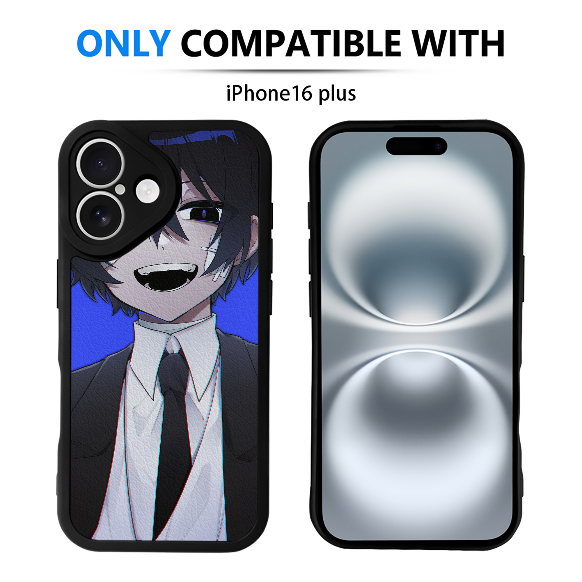 （画像用） 文豪ストレイドッグス Bungo Stray Dogs 【iPhone 16シリーズ対応】シリコンスマホケース（レザー調） 材質：シリコン